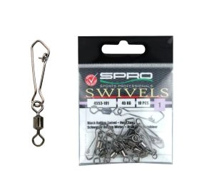 Obralík s Karabínkou Rolling swivel + Hook Snap veľ.8